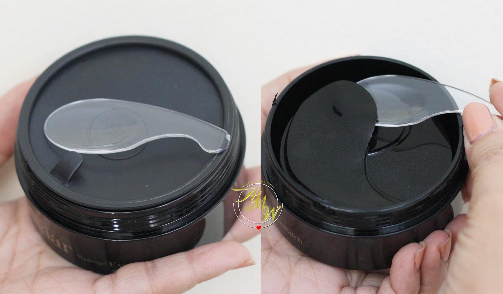 Тайские гидрогелевые патчи для ухода за кожей вокруг глаз от морщин с чёрной икрой ESFOLIO Black Caviar Hydrogel eye patch 60 шт.