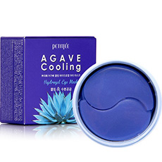 Корейские охлаждающие гидрогелевые патчи для век с экстрактом Агавы Petitfee Agave Cooling Hydrogel Eye Patch