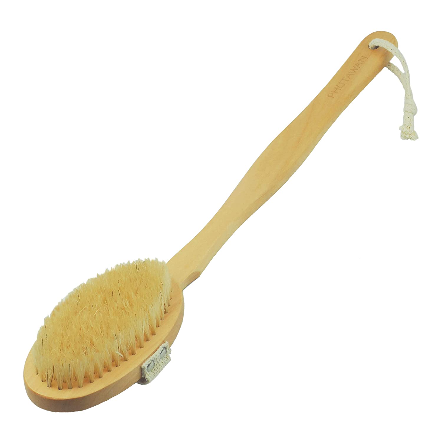 Натуральная антицеллюлитная щетка для тела из Тайланда Phutawan Bath Accessories Wooden Back & Body Brush купить в Москве и Московской области