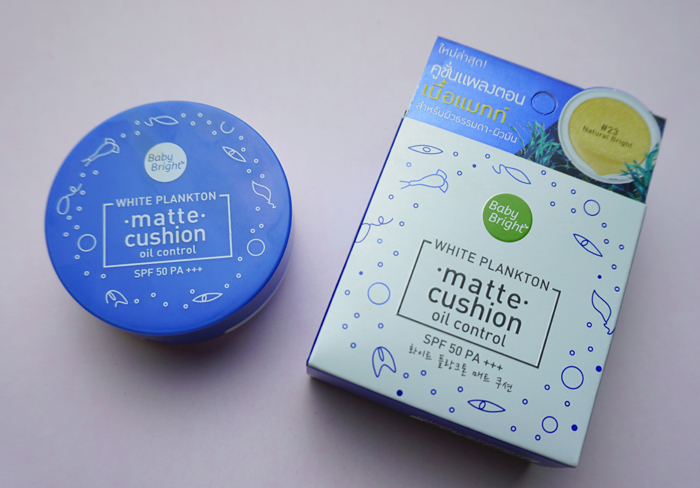 Натуральное тональное матирующее средство-кушон из Тайланда с белым планктоном White Plankton SPF50 PA+++ Тон #23 Baby Bright купить в Москве и Московской области.