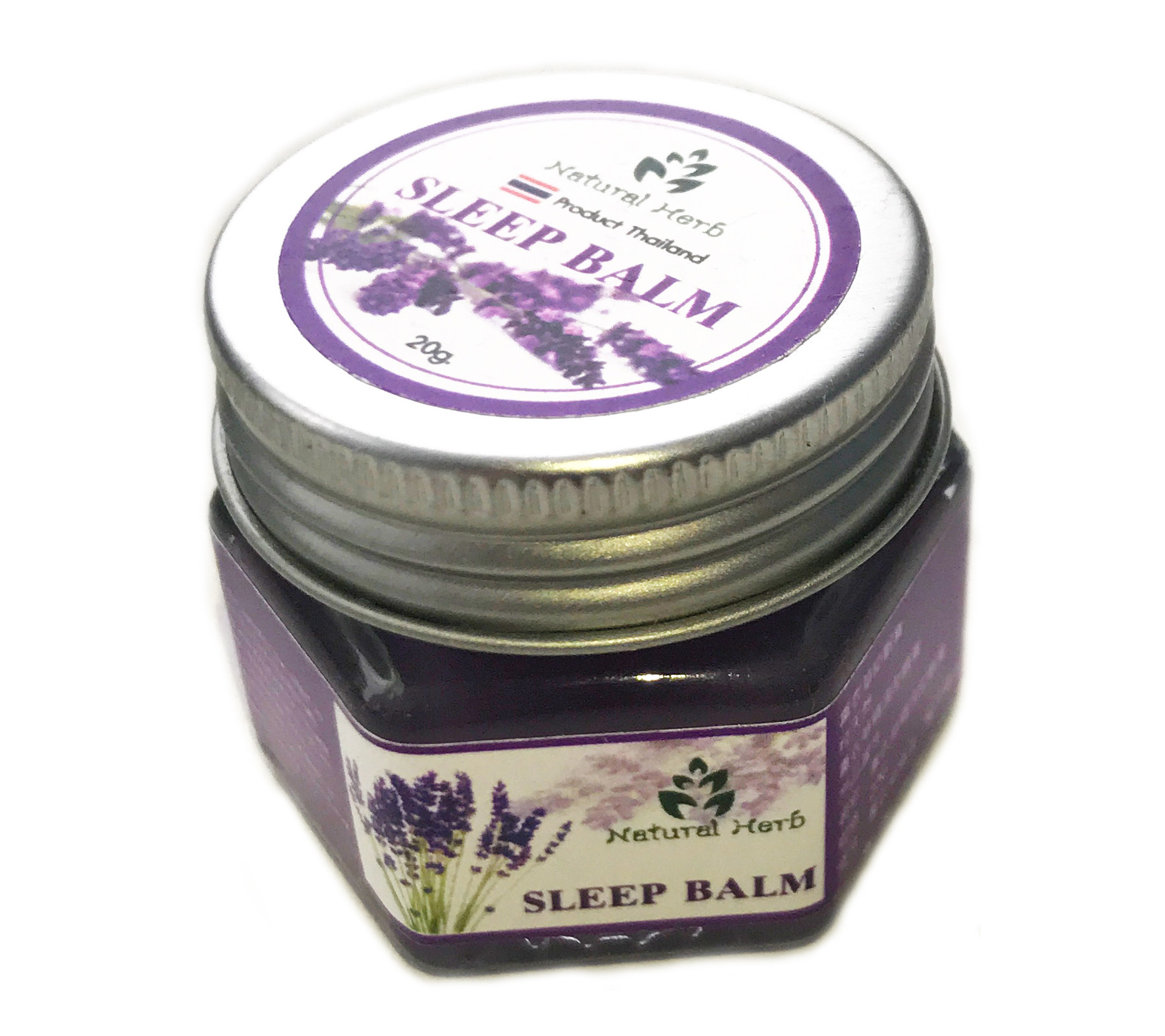 Натуральный бальзам для сна из Тайланда с лавандой от бессонницы Natural Herb Sleep Balm купить в Москве и Московской области.