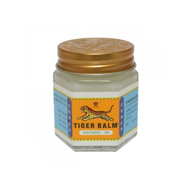 Натуральный белый Тигровый бальзам White Tiger Balm Ointment - HR 30 гр. Таиланд