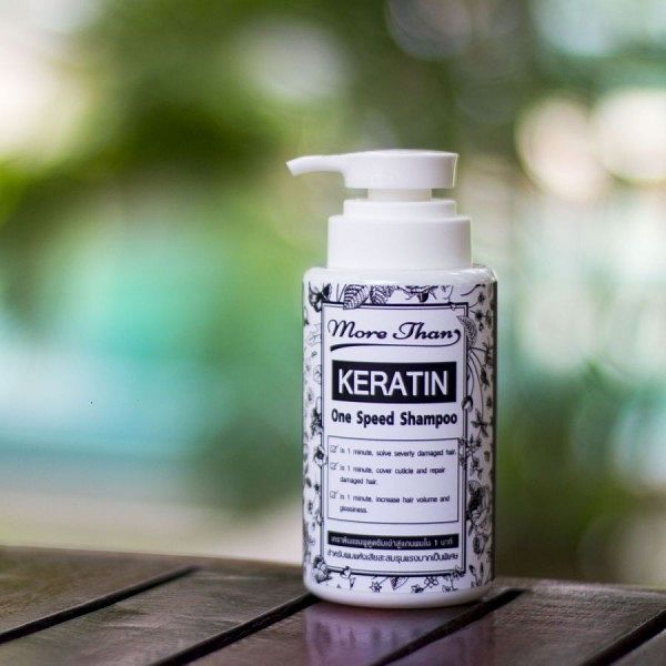 Натуральный кератиновый шампунь для восстановления волос More Than Keratin One Speed Shampoo 300 мл. Таиланд