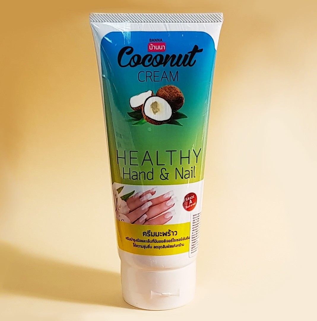 Натуральный Тайский крем для рук и ногтей Кокос Банна Coconut Healthy Hand & Nail Cream Banna купить в Москве и Московской области.