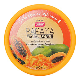 Скраб для лица из Тайланда Папайя Банна Papaya facial scrub Banna 100 мл.