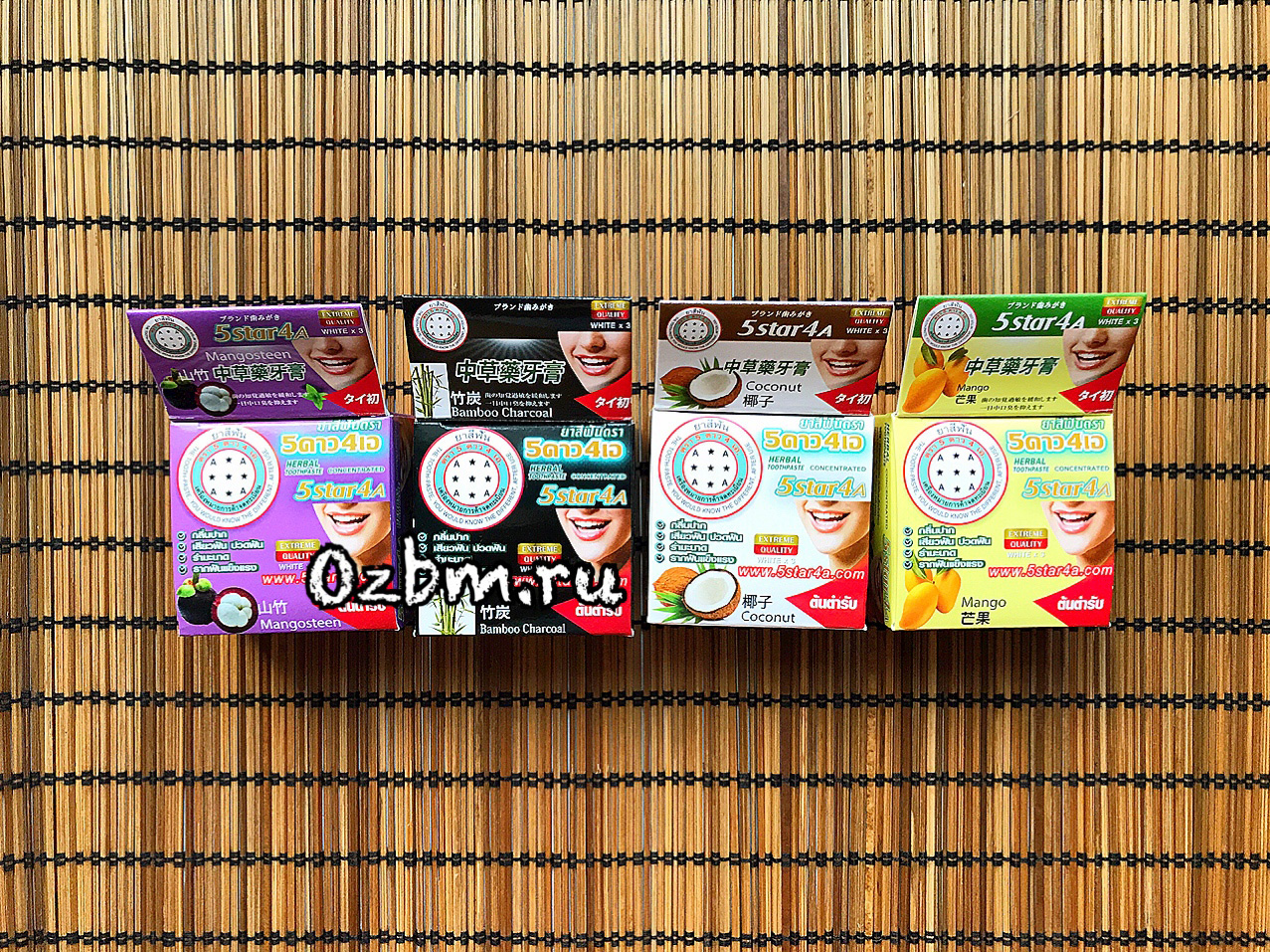 Тайская концентрированная отбеливающая зубная паста с кокосом от 5STAR 4A 25 гр.