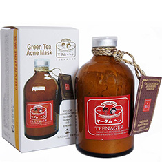 Тайская маска-пудра для проблемной кожи с зеленым чаем Madame Heng Green Tea Acne Mask TEENAGER 50 гр