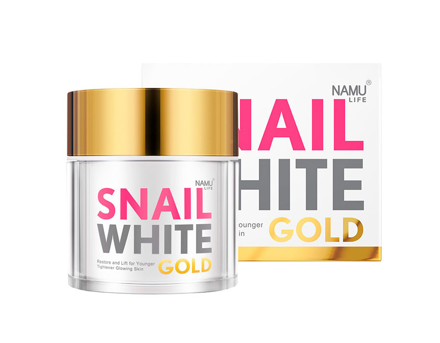 Тайский антивозрастной крем с экстрактом секреции улитки Namu Life SNAIL WHITE GOLD 50 гр. Namu Life SNAIL WHITE GOLD 50 gr. Thailand. snail_white_gold