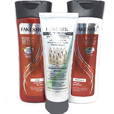 Тайский детокс набор с кератином FAKESHU кератиновый шампунь + кератиновый кондиционер + жидкий кератин тай