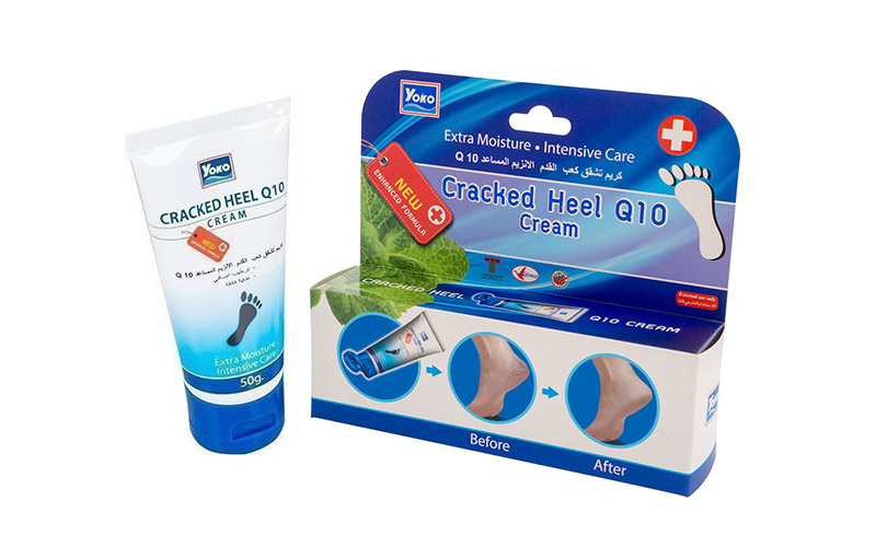 Тайский крем для ступней лечебный против трещин Yoko Cracked Heel Q 10 50 гр. КРЕМ ДЛЯ НОГ ИЗ ТАЙЛАНДА YOKO