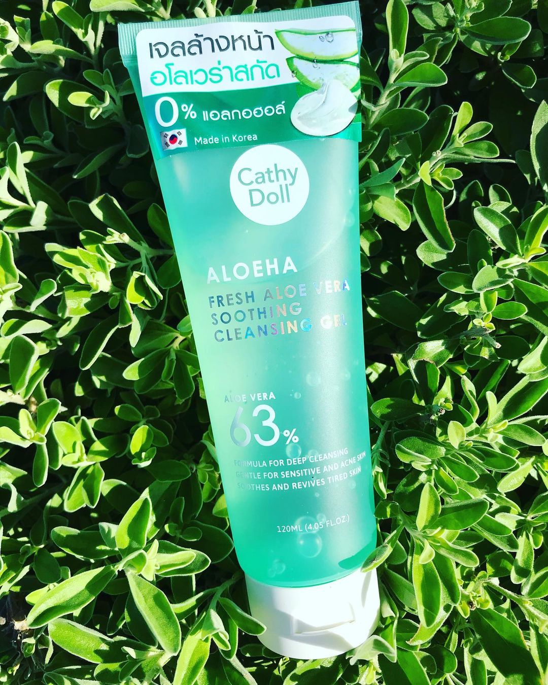 Тайский успокаивающий гель для умывания с алоэ вера Cathy Doll Aloe Ha Fresh Aloe Vera Soothing Cleansing Gel 100 мл. Тайская косметика в Москве OZBM